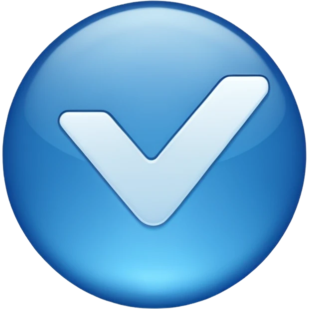 Make me a Instagram blue tick emoji full realistic more like genuine verified badge emoji