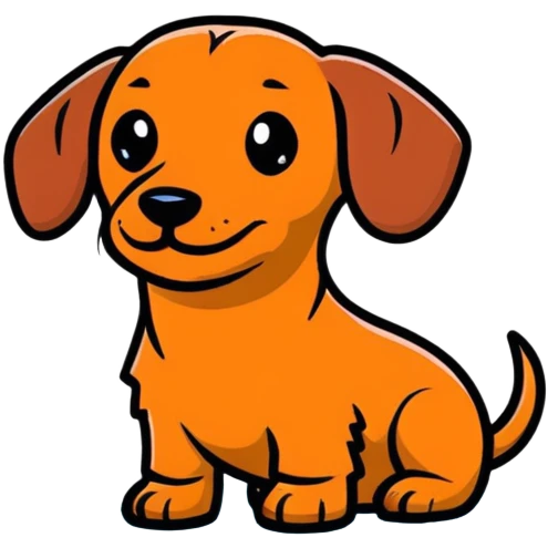 cute dachshund emoji