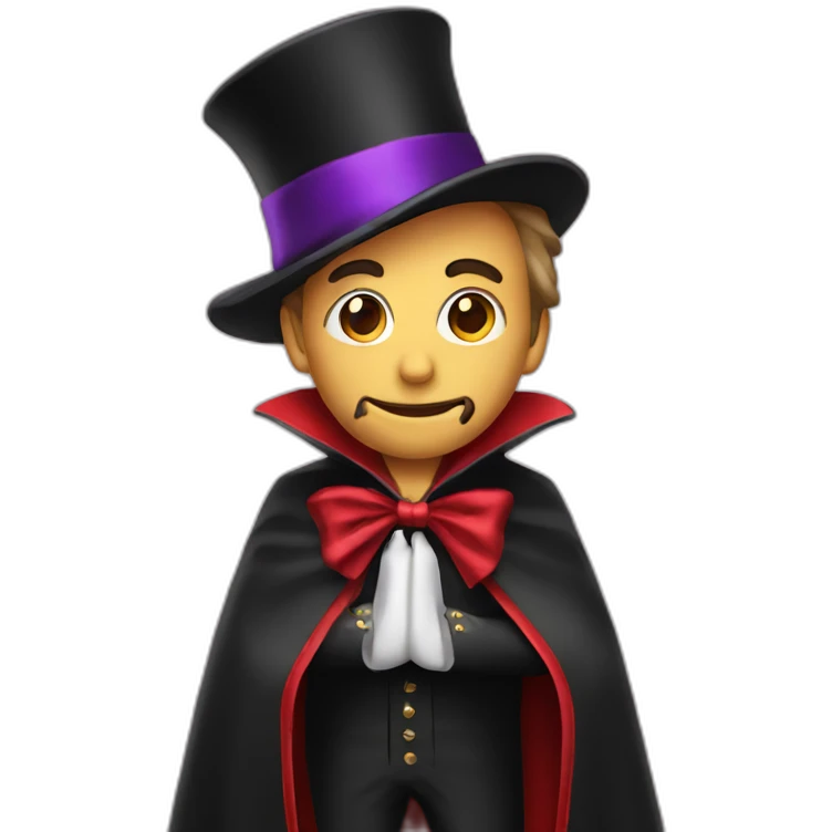 magician with a cape emoji