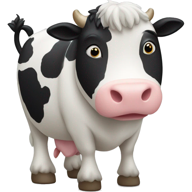 Une vache qui jongle emoji