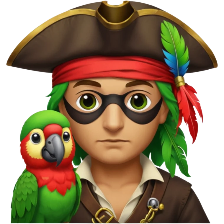 pirate and parrot emoji