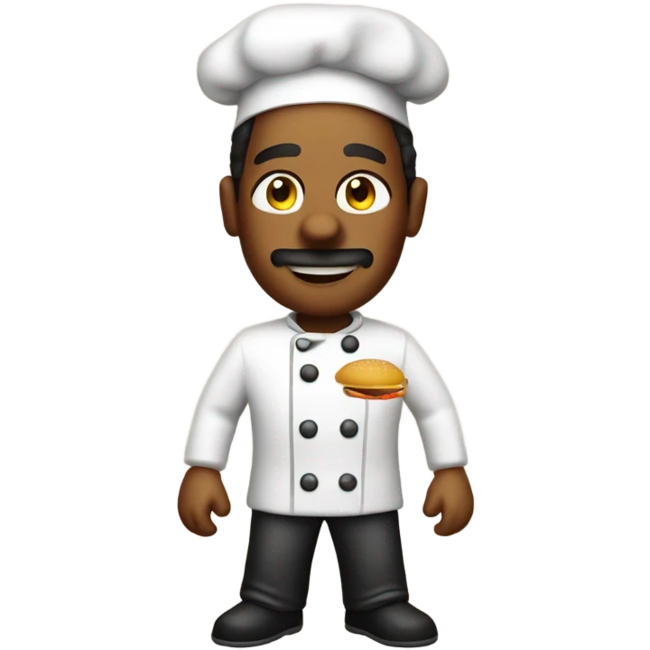 Burger time video game chef emoji