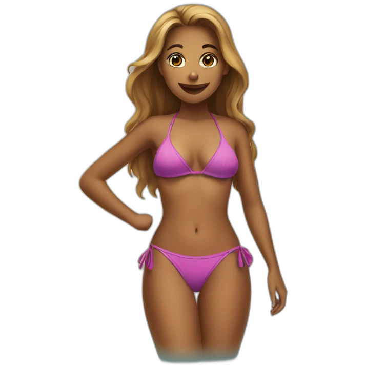 girl in bikini emoji