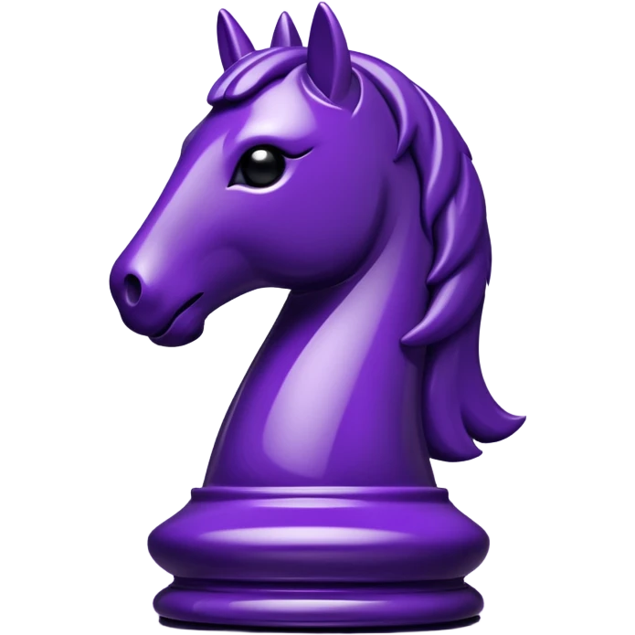 chess knight dark purple emoji