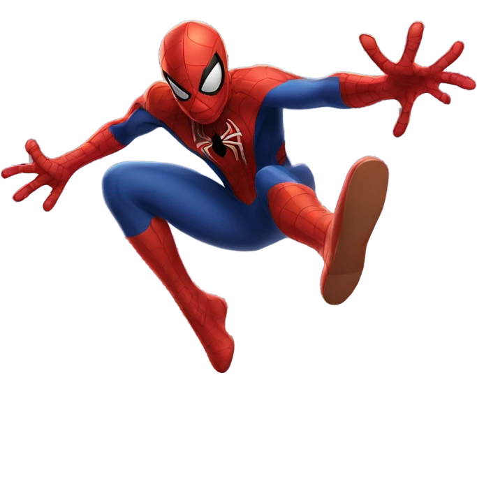 Spider man flying emoji