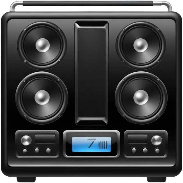 The high-end sound system emoji