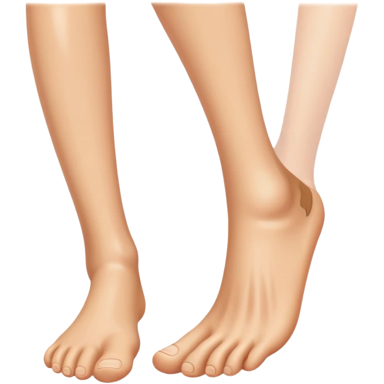 Human leg and foot emoji