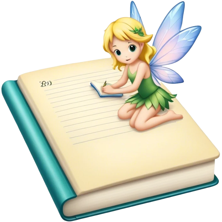 diary book belongs to fairy  emoji