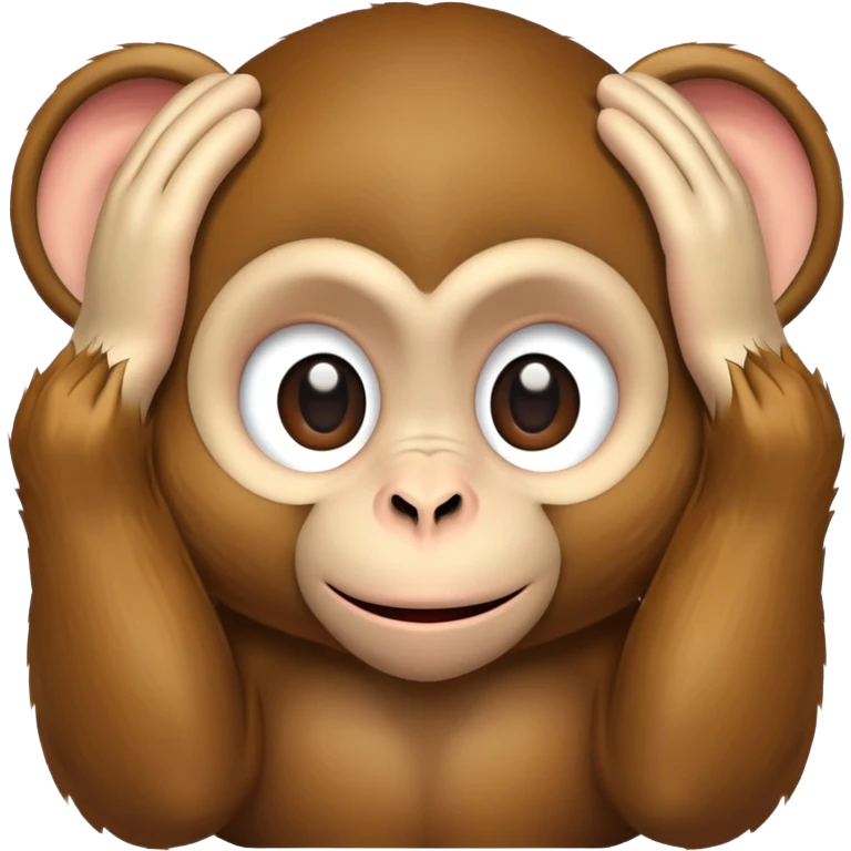 monkey covering its eyes emoji