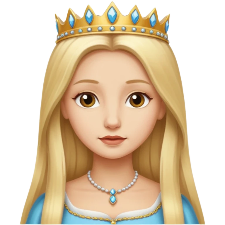 polish princess long blind hair emoji