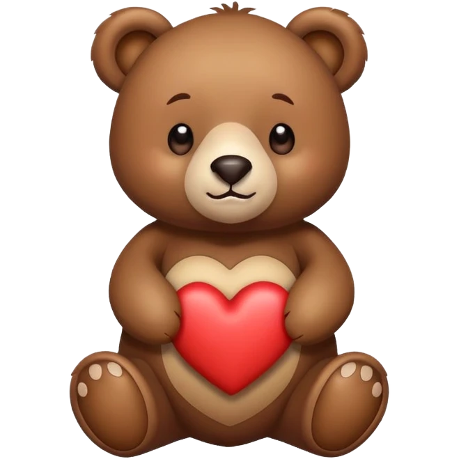 bear with a heart emoji