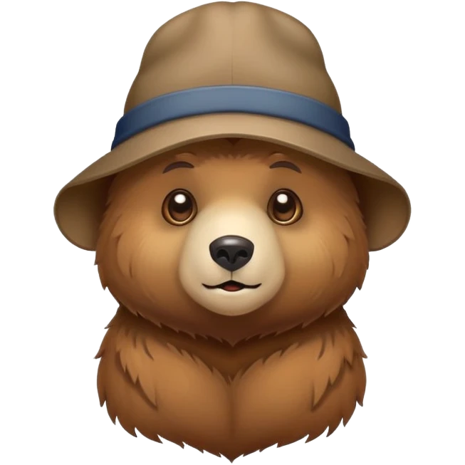bear wearing a hat  emoji