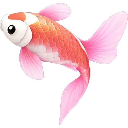 Koi fish pink emoji