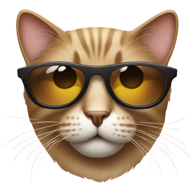 Cat with sunglasses emoji