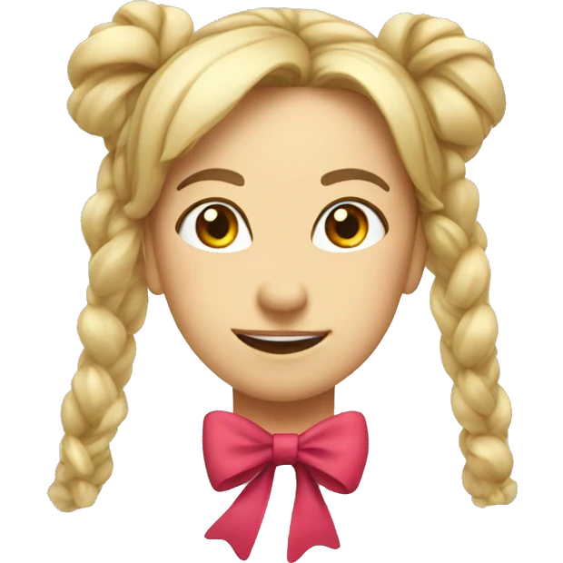 Dear whith a bow emoji