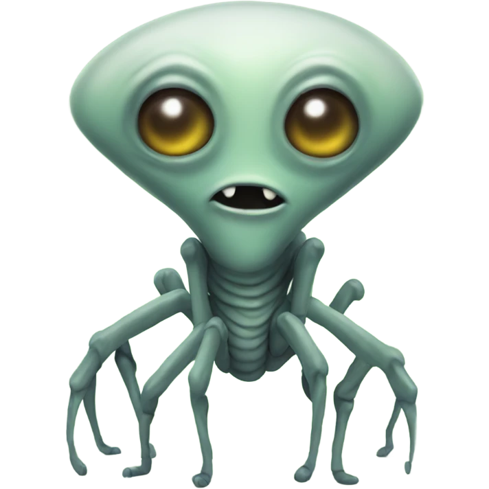 Alien with 8 legs emoji
