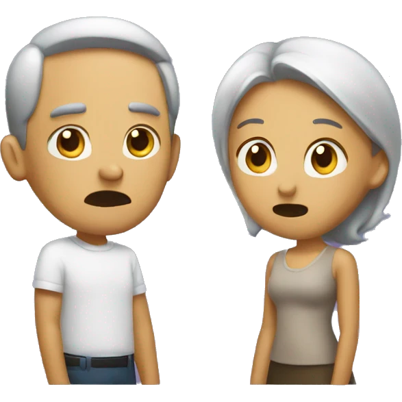 Couple arguing emoji
