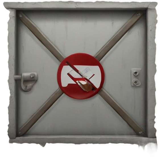 No trespassing emoji