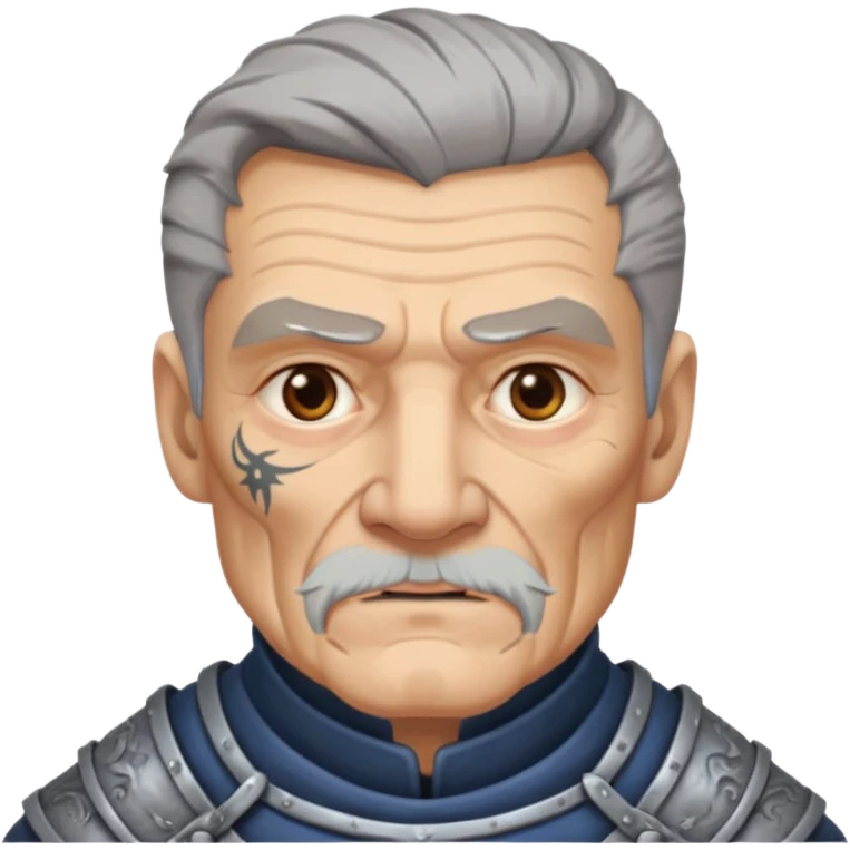 elderly tattooed knight emoji