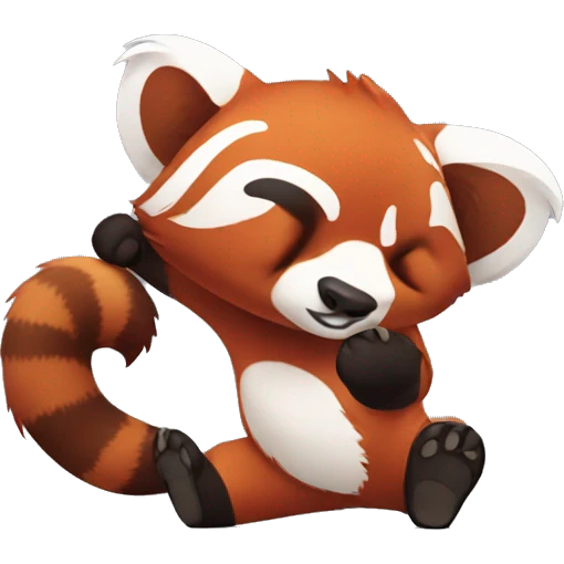 Red panda dabbing  emoji