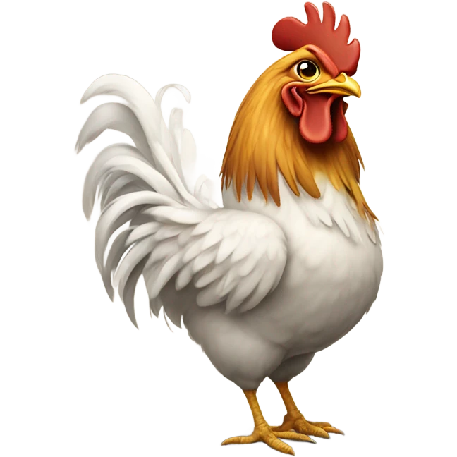 Chicken butt emoji