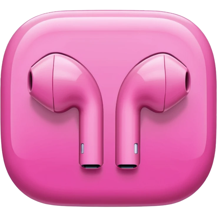 Pink earpod emoji