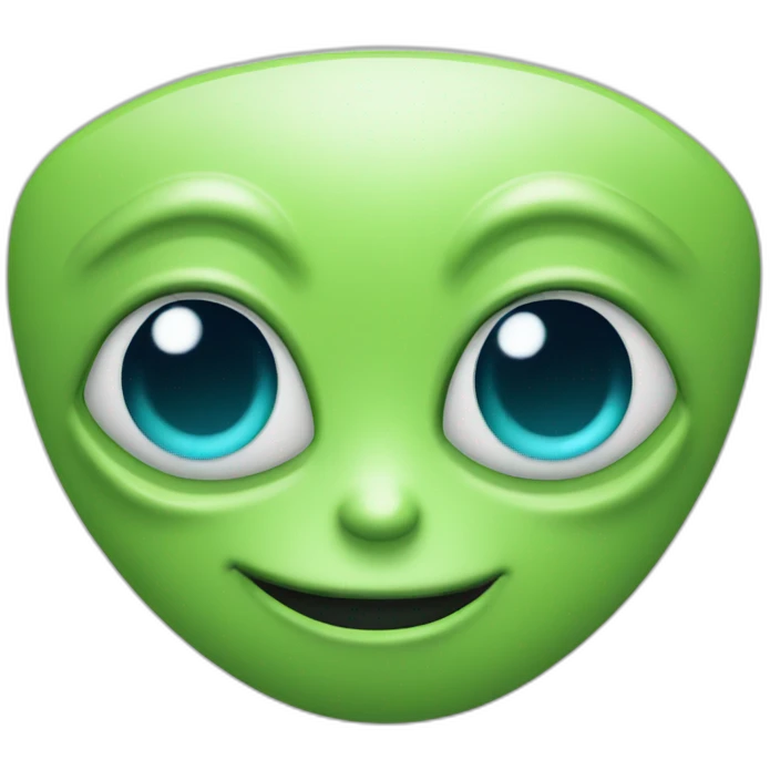 Alien winky emoji