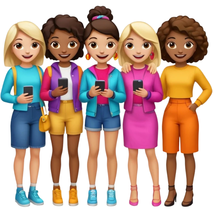Popular girls emoji