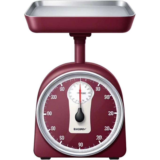 body weight scale Burgundy emoji