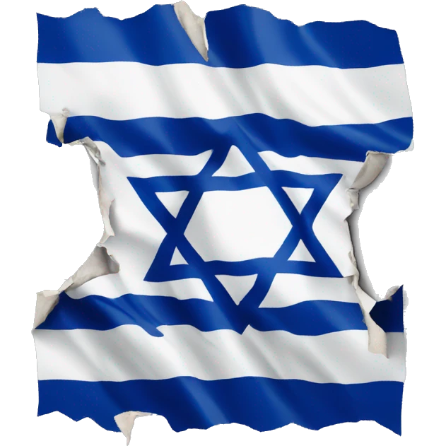 Israel flag ripped emoji
