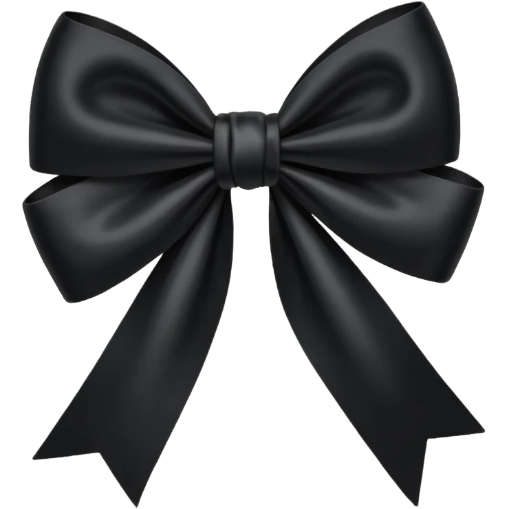 Black bow emoji