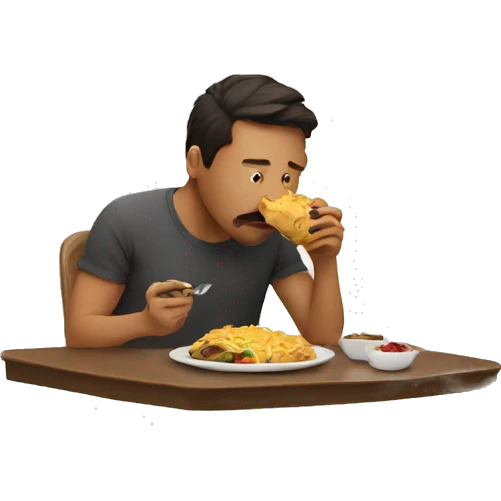 eating alone emoji