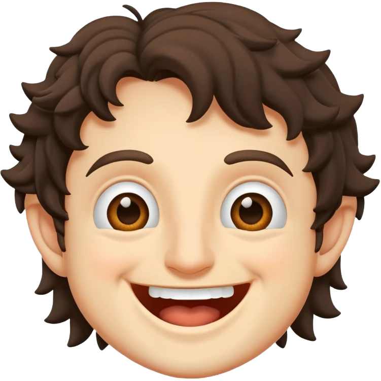 Lord of the Rings. Frodo laughing out loud emoji