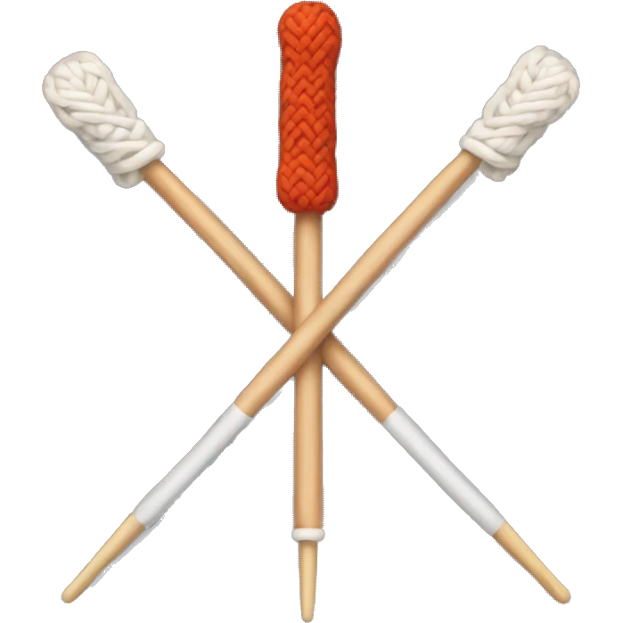 Knitting needles emoji