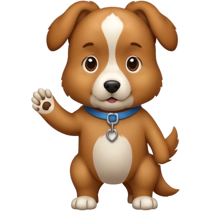 perro con manos emoji