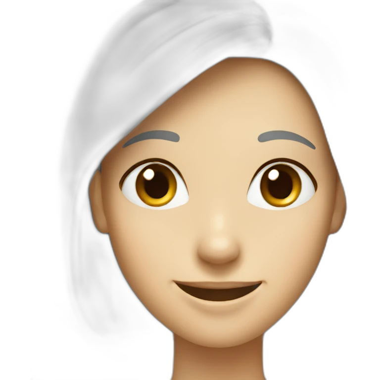 friendly smile women face emoji
