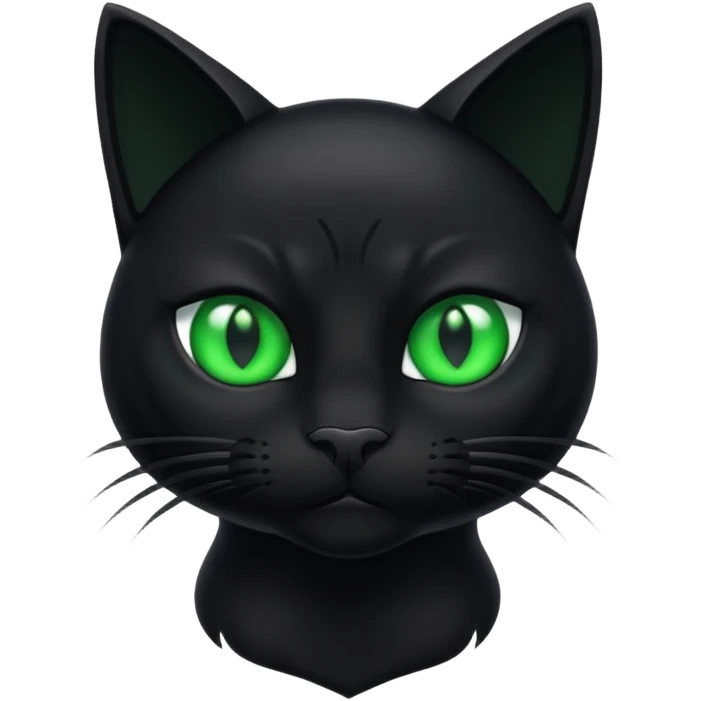 Cat black emoji