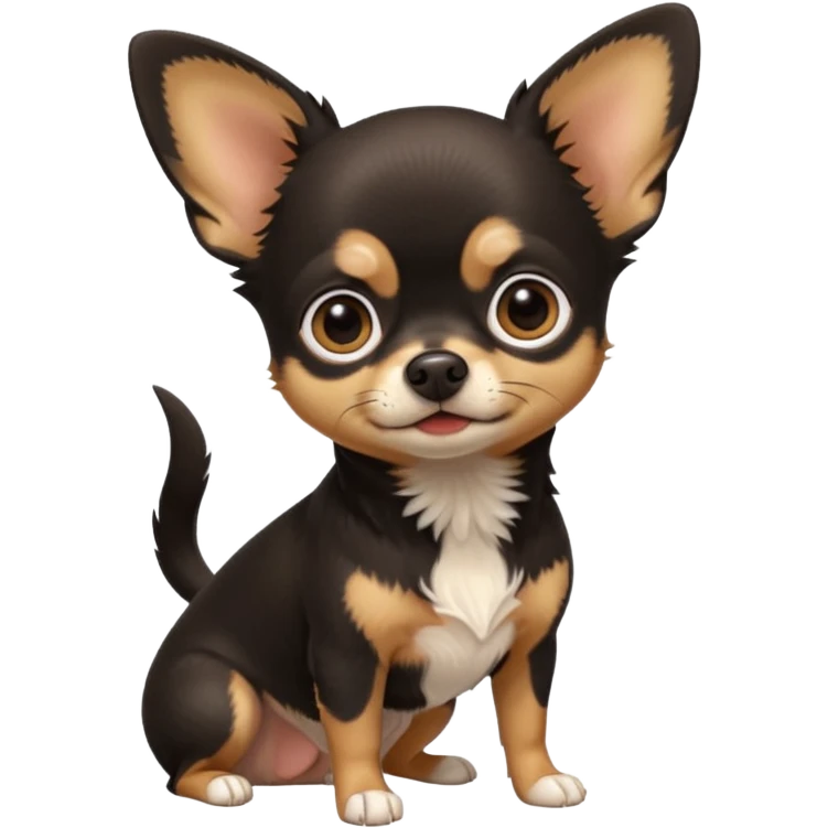black and tan chihuahua emoji
