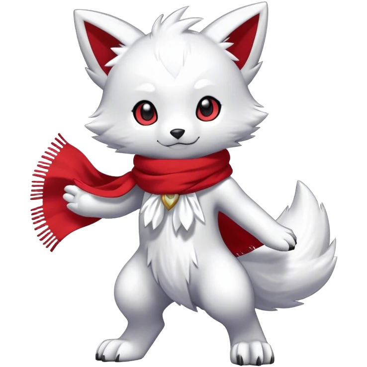 Shiny Chibi Anthro Sona Fakemon-Digimon Full Body emoji