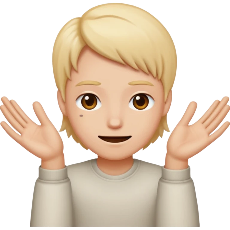 an emoji like this 😛 with these hands 🤟🏻 on either side  emoji