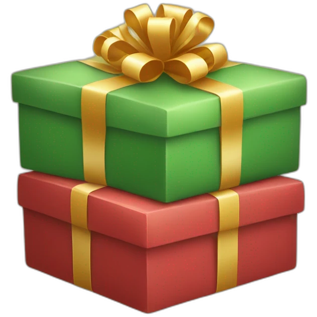 Christmas presents stacked emoji