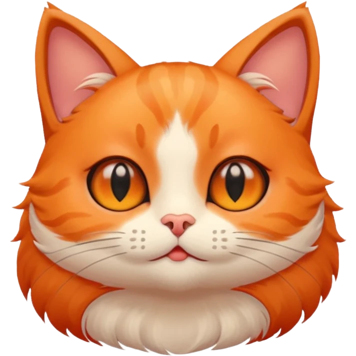 ghibli style cat blushing love emoji