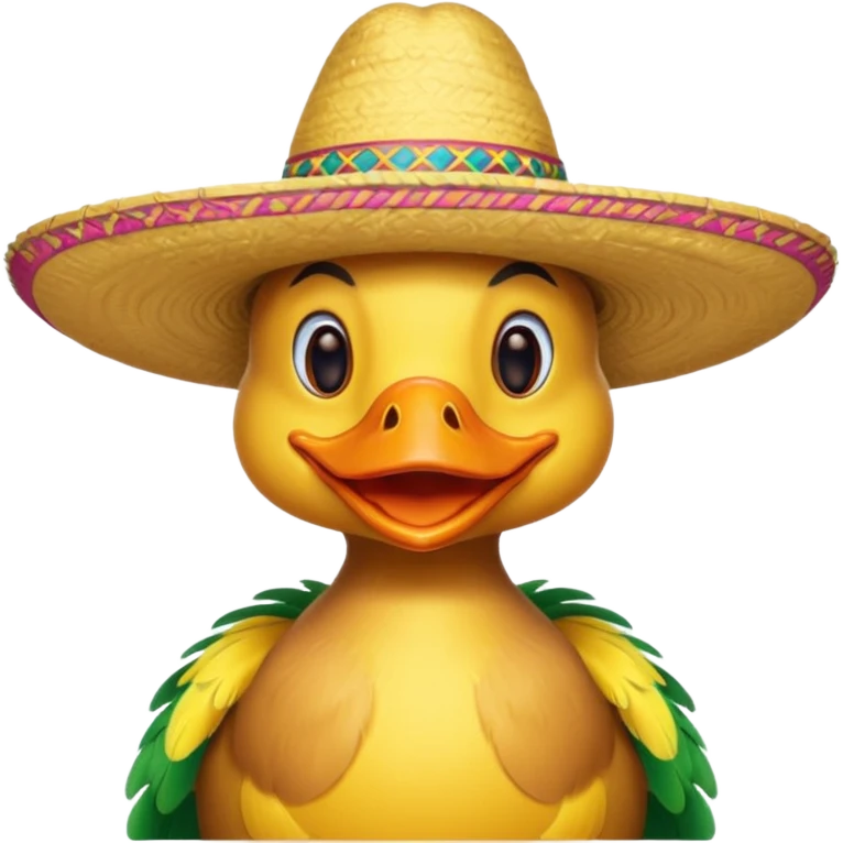 pato con sombreto emoji