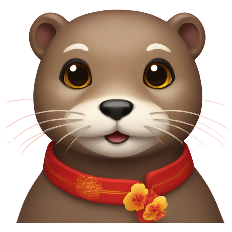 an otter when korean lunar new year emoji