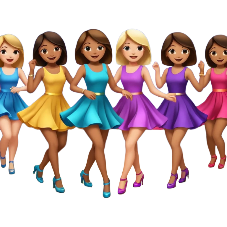 danse boite de nuit filles normales emoji