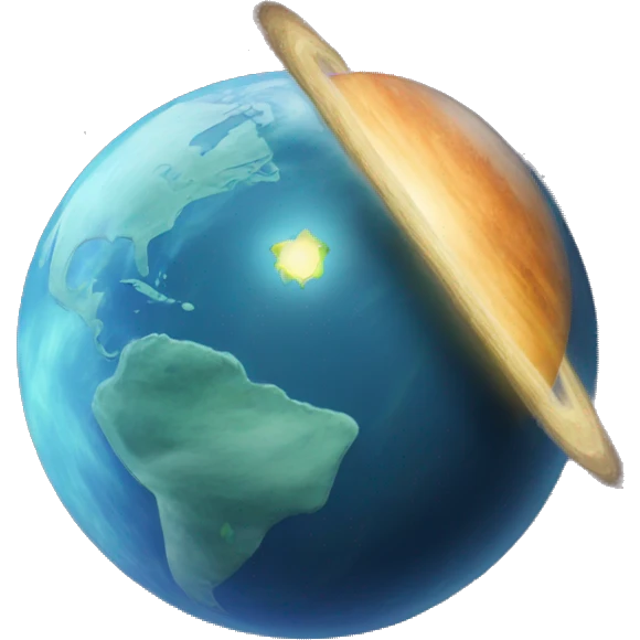 planet with ey emoji
