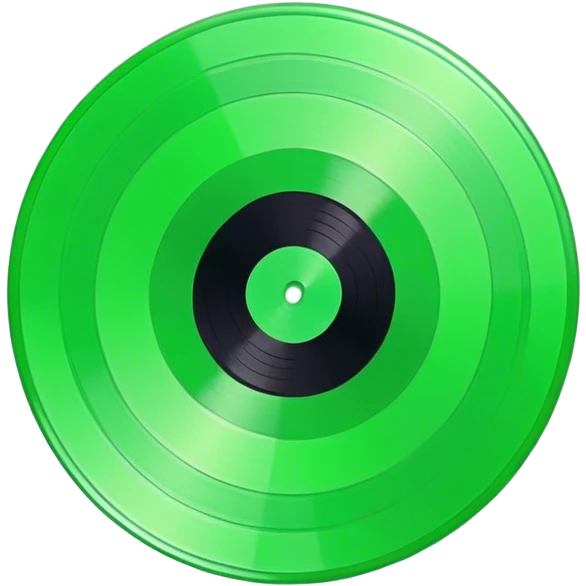 Green vinyl emoji