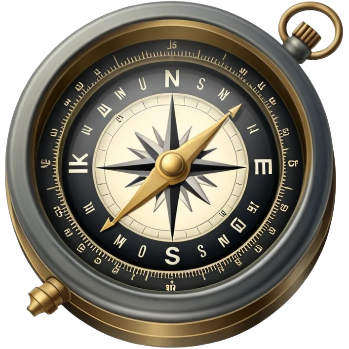 military compass navigation tool emoji