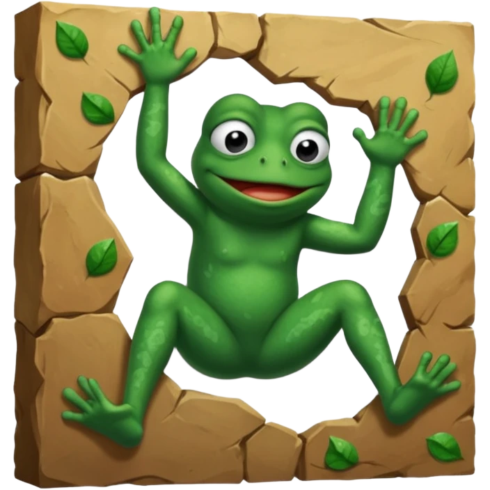 pepe frog bouldering emoji
