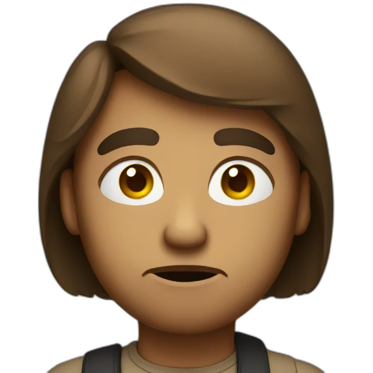 skeptical face emoji